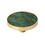 Amerock 2PK36972EMG Accents 2 inch (51mm) Diameter Gold/Emerald Green Cabinet Knob - 2 per pack