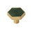 Amerock 2PK36973EMG Accents 1-5/16 inch (33mm) Length Gold/Emerald Green Cabinet Knob - 2 per pack