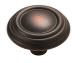 Amerock BP1307ORB Sterling Traditions 1-1/4 inch (32mm) Diameter Oil-Rubbed Bronze Cabinet Knob