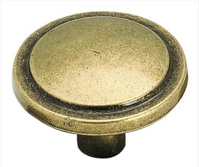 Amerock BP3443BB Everyday Heritage 1-1/4 inch (32mm) Diameter Burnished Brass Cabinet Knob