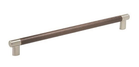 Amerock BP36561G10ORB Esquire 12-5/8 inch (320mm) Center-to-Center Satin Nickel/Oil-Rubbed Bronze Cabinet Pull