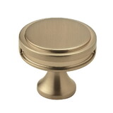 Amerock BP36603BBZ Oberon 1-3/8 inch (35mm) Diameter Golden Champagne Cabinet Knob