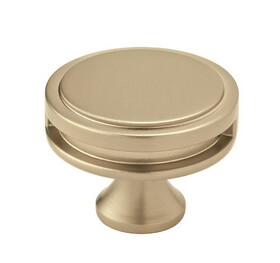 Amerock BP36604BBZ Oberon 1-3/4 inch (44mm) Diameter Golden Champagne Cabinet Knob