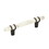 Amerock BP36648MWBBR Carrione 3-3/4 inch (96mm) Center-to-Center Marble White/Black Bronze Cabinet Pull