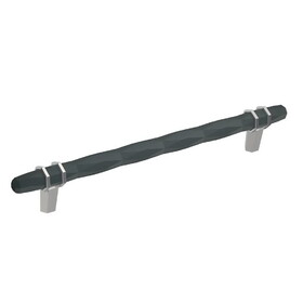 Amerock BP36663BBR26 London 8 inch (203mm) Center-to-Center Black Bronze/Polished Chrome Cabinet Pull