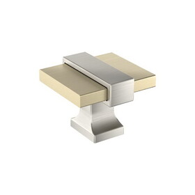 Amerock BP36680BBZG10 OVERTON 1-3/8 inch (35mm) Length Cabinet Knob