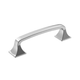 Amerock BP3677526 Ville 3-3/4 inch (96mm) Center-to-Center Polished Chrome Cabinet Pull
