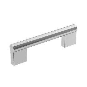 Amerock BP3691226 Versa 3-3/4 inch (96mm) Center-to-Center Polished Chrome Cabinet Pull