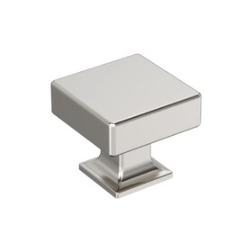 Amerock BP37440PN Lintel Cabinet Knob 1-1/4 inch (32mm) Length Polished Nickel