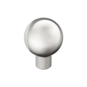 Amerock BP37680PN Collet Cabinet Knob 1-1/8 inch (29mm) Diameter Polished Nickel
