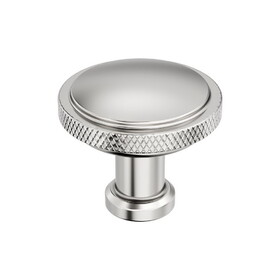 Amerock BP37740PN Faraday Cabinet Knob 1-1/4 inch (32mm) Diameter Polished Nickel