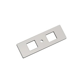 Amerock BP37780PN Medora Cabinet Knob Backplate 3-11/16 inch (94mm) Length Polished Nickel