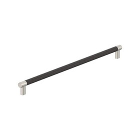 Amerock BP54042G10ORB Esquire 24 inch (610mm) Center-to-Center Satin Nickel/Oil-Rubbed Bronze Appliance Pull