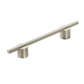Amerock BP7414128SCSC Transcendent 5-1/16 inch (128mm) Center-to-Center Silver Champagne Cabinet Pull