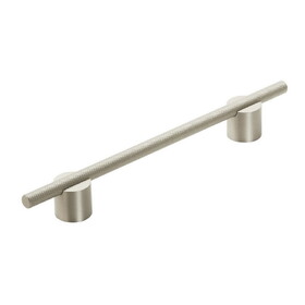 Amerock BP7414160SCSC Transcendent 6-5/16 inch (160mm) Center-to-Center Silver Champagne Cabinet Pull