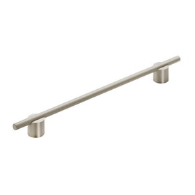 Amerock BP7414256SCSC Transcendent 10-1/16 inch (256mm) Center-to-Center Silver Champagne Cabinet Pull