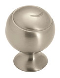 Amerock BP9338G10 Swirl'Z 1-1/8 in (29 mm) Diameter Satin Nickel Cabinet Knob