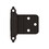 Amerock BPR3428BB 3/8 in (10 mm) Inset Self Closing Face Mount Cabinet Hinge