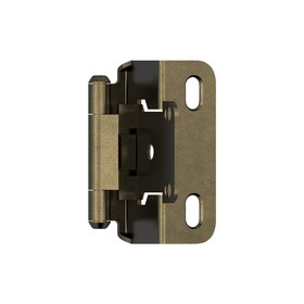 Amerock BPR7550FB 1/2 in (13 mm) Overlay Self Closing Partial Wrap Cabinet Hinge