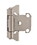 Amerock BPR7566G10 1/4 in (6 mm) Overlay Self Closing Partial Wrap Cabinet Hinge