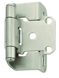 Amerock CMR7550G10 1/2 in (13 mm) Overlay Self Closing Partial Wrap Satin Nickel Cabinet Hinge