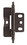 Amerock PK3175TMORB 3/4 in (19 mm) Door Thickness Full Inset, Full Wrap, Minaret Tip Oil-Rubbed Bronze Hinge