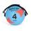 Aeromat 35942 Power Yoga / Pilates Weight Ball - 5" diameter - 4 LB Teal / Red, Price/Piece