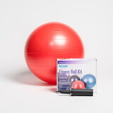 Aeromat 38111 55 cm Fitness Ball,  color: red, measurement tape, pump, instruction sheet, Fitness Ball Kit