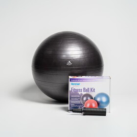 Aeromat 38112 65 cm Fitness Ball,  color: Dark Purple, measurement tape, pump, instruction sheet, Fitness Ball Kit