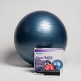 Aeromat 38113 75 cm Fitness Ball,  color: Dark Blue, measurement tape, pump, instruction sheet, Fitness Ball Kit