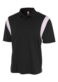 Custom A4 N3266 Color Blocked Performance Polo With Knit Collar