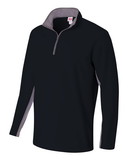 A4 N4246 1/4 Zip Color Block Fleece Jacket