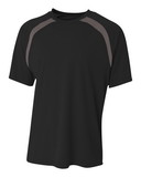 A4 NB3001 Youth Spartan Short Sleeve Color Block Crew