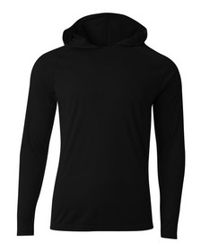 A4 NB3409 Youth Cooling Performance Long Sleeve Hooded Tee