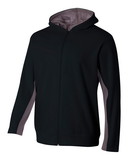 A4 NB4251 Youth Full Zip Color Block Fleece Hoodie