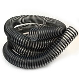 Big Horn 11283 2 Inch x 10 Feet Dust Hose, Clear with Black Helix