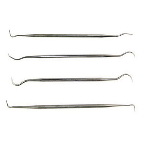 Big Horn 19315 4 Piece Dental Pick Set (Stainless Steel)