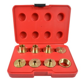Big Horn 19604 9pc Brass Router Template Guide / Bushing Set