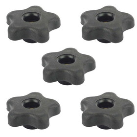 Big Horn 19708B-5PK 5 Star Thru Knob Thread 5/16-18 (5/PK)