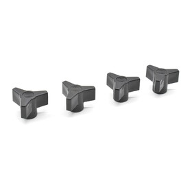 Big Horn 19715B-5PK Triangle Knob Thread 1/4-20 (5/PK)
