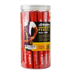 Big Horn 19858 Carpenter's Pencil Jar (RED) 48pcs / Jar