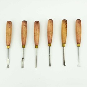 Crown Hand Tools 22000 6 Pc Boxed Woodcarving Tool Set
