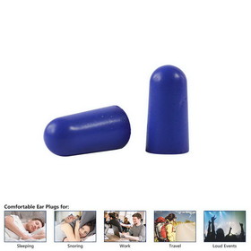Interstate Safety 40204 Ultra-Soft Foam Earplugs, Box of 200 Pair - 32dB Highest NRR - Blue Color