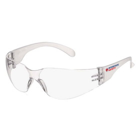 Interstate Safety 40251 Frameless Safety Glasses with Scratch-Resistant Coating ( Single Pair) - Clear