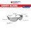 Interstate Safety 40252-12BX Frameless Safety Glasses with Scratch-Resistant Coating (12/Box Packaging) - Smoke