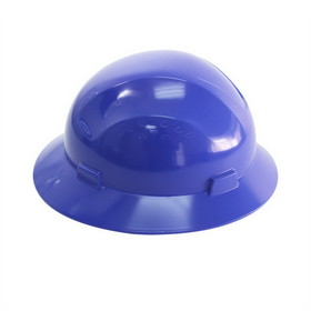 Interstate Safety 40409 Snap Lock 4 Point Ratchet Suspension Full Brim Hard Hat - Blue Color Safety Helmet