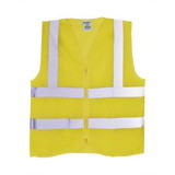 Interstate Safety 40460 High Visibility Safety Vest with Reflective Stripes, Large, Neon Yellow