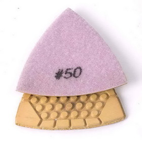 Specialty Diamond BRTTD50 Diamond Triangular Dry Pad, 50 Grit