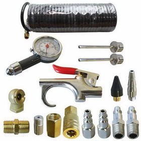 Interstate Pneumatics C16K 16 Piece Tire Gauge / Blow Gun / Fitings Kit (DIY)