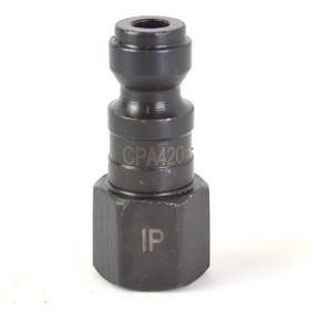 Interstate Pneumatics CPA420 1/4 Inch Automotive Steel Coupler Plug x 1/8 Inch Female NPT